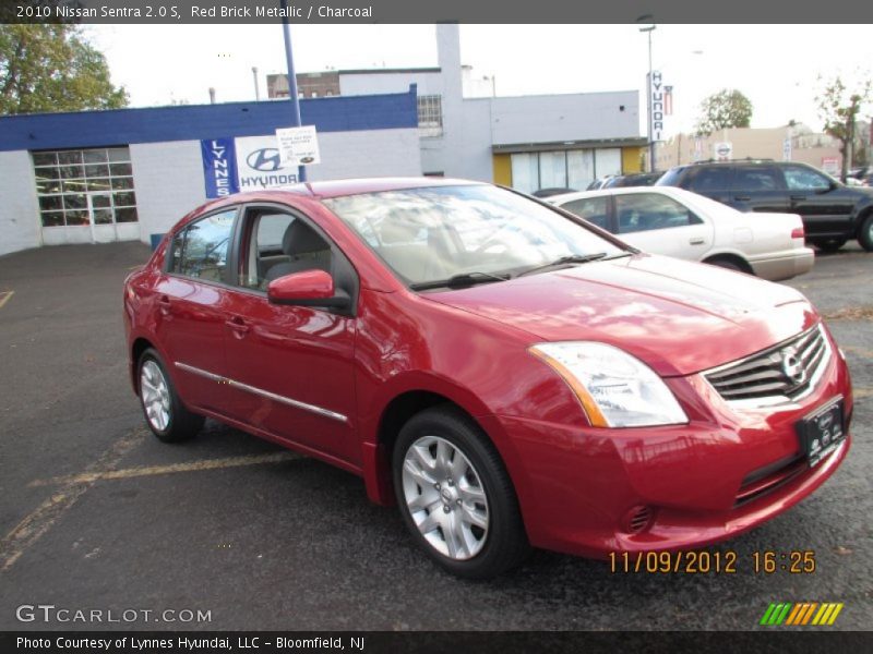 Red Brick Metallic / Charcoal 2010 Nissan Sentra 2.0 S