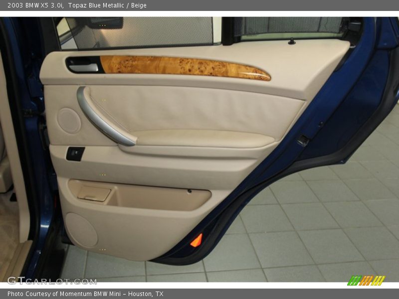Topaz Blue Metallic / Beige 2003 BMW X5 3.0i