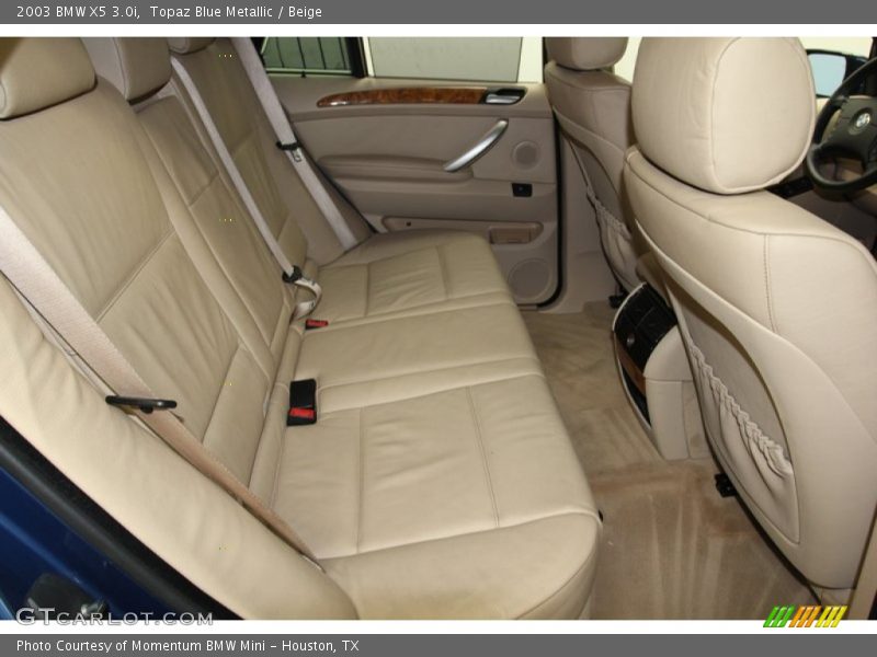 Topaz Blue Metallic / Beige 2003 BMW X5 3.0i