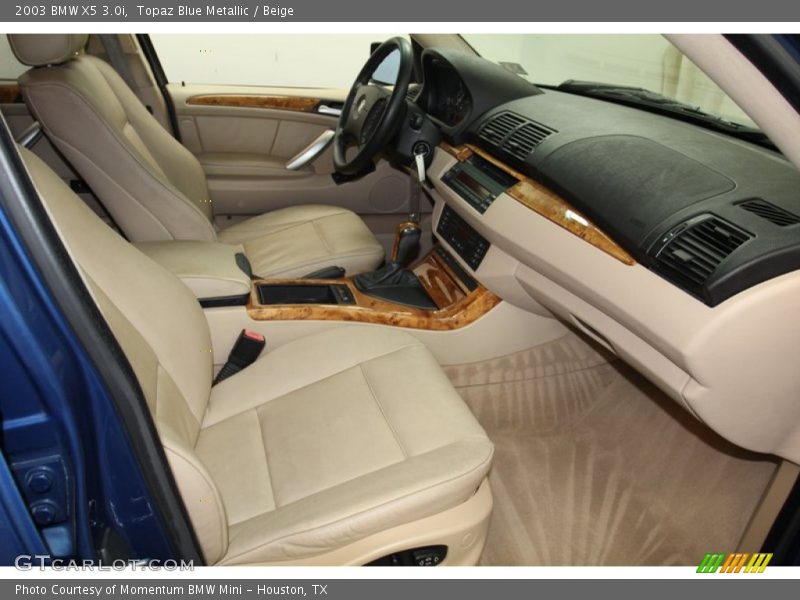 Topaz Blue Metallic / Beige 2003 BMW X5 3.0i
