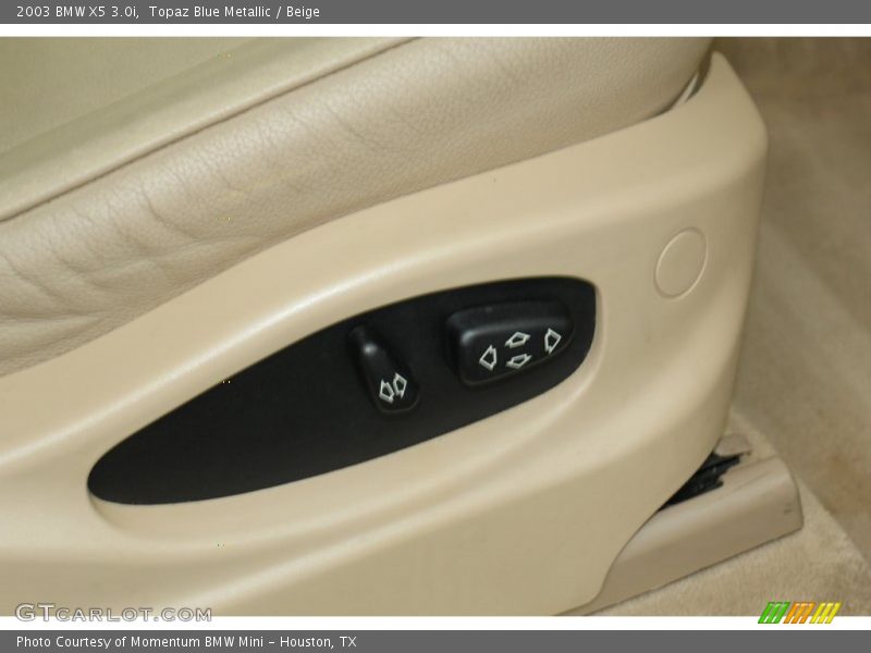 Topaz Blue Metallic / Beige 2003 BMW X5 3.0i