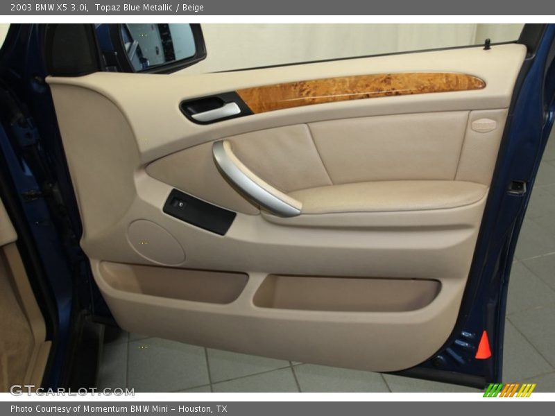 Topaz Blue Metallic / Beige 2003 BMW X5 3.0i