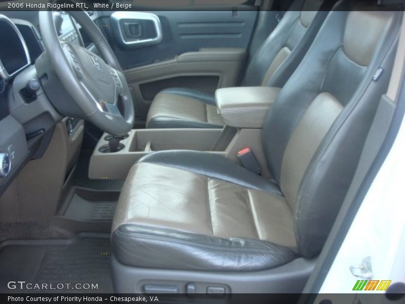 White / Beige 2006 Honda Ridgeline RTL