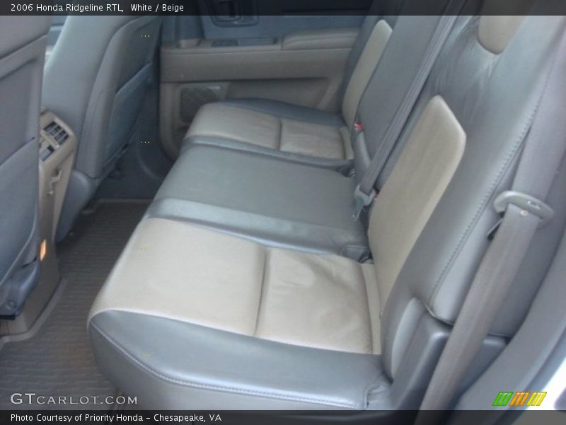 White / Beige 2006 Honda Ridgeline RTL