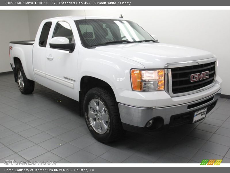 Summit White / Ebony 2009 GMC Sierra 1500 SLT Z71 Extended Cab 4x4