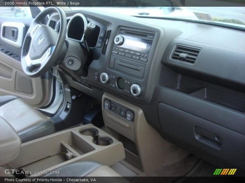 White / Beige 2006 Honda Ridgeline RTL