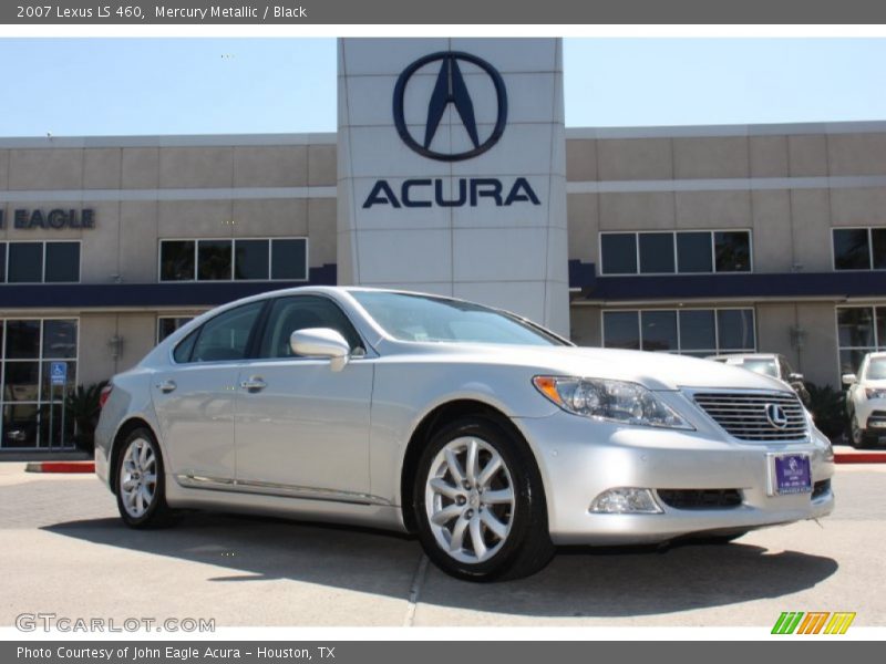 Mercury Metallic / Black 2007 Lexus LS 460