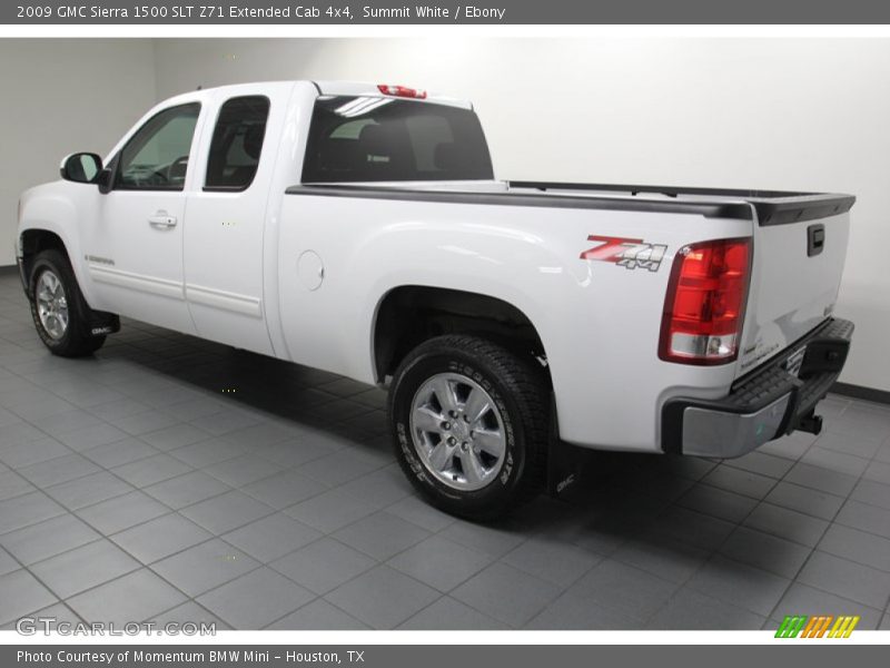 Summit White / Ebony 2009 GMC Sierra 1500 SLT Z71 Extended Cab 4x4