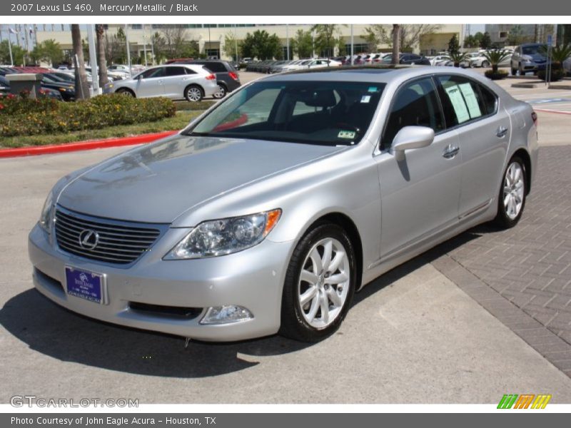 Mercury Metallic / Black 2007 Lexus LS 460