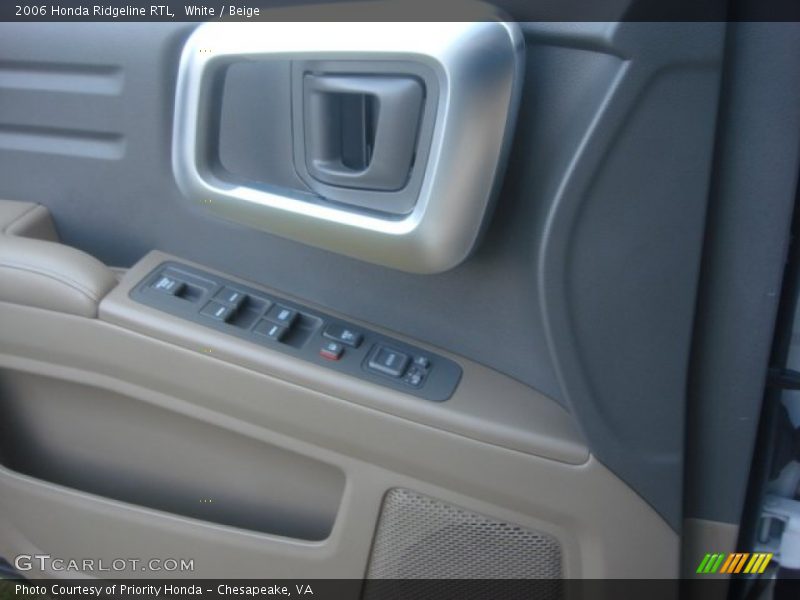 White / Beige 2006 Honda Ridgeline RTL