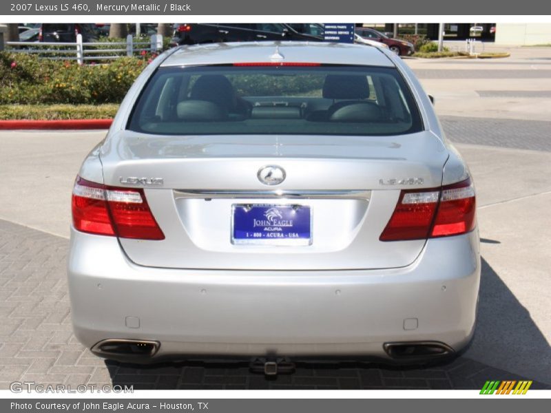 Mercury Metallic / Black 2007 Lexus LS 460
