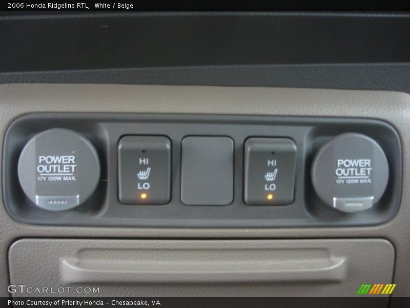 White / Beige 2006 Honda Ridgeline RTL