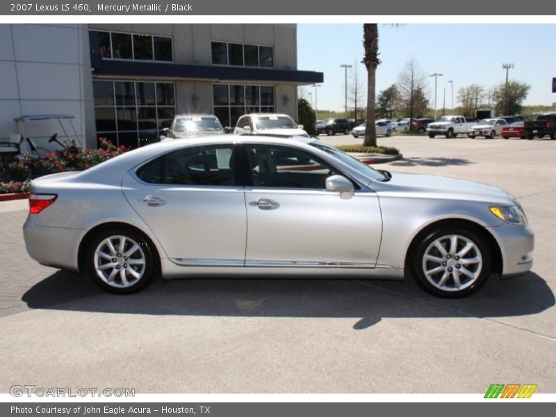 Mercury Metallic / Black 2007 Lexus LS 460