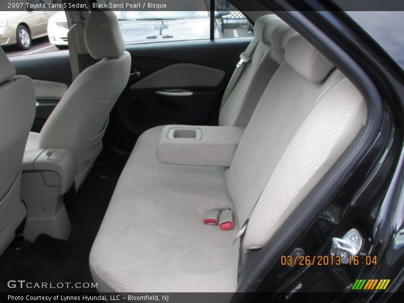 Black Sand Pearl / Bisque 2007 Toyota Yaris S Sedan