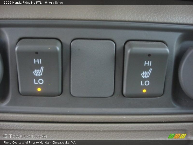 White / Beige 2006 Honda Ridgeline RTL