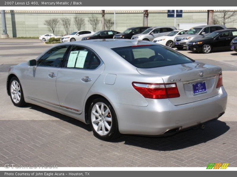 Mercury Metallic / Black 2007 Lexus LS 460