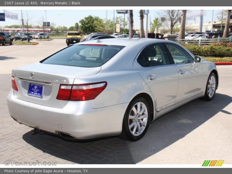 Mercury Metallic / Black 2007 Lexus LS 460