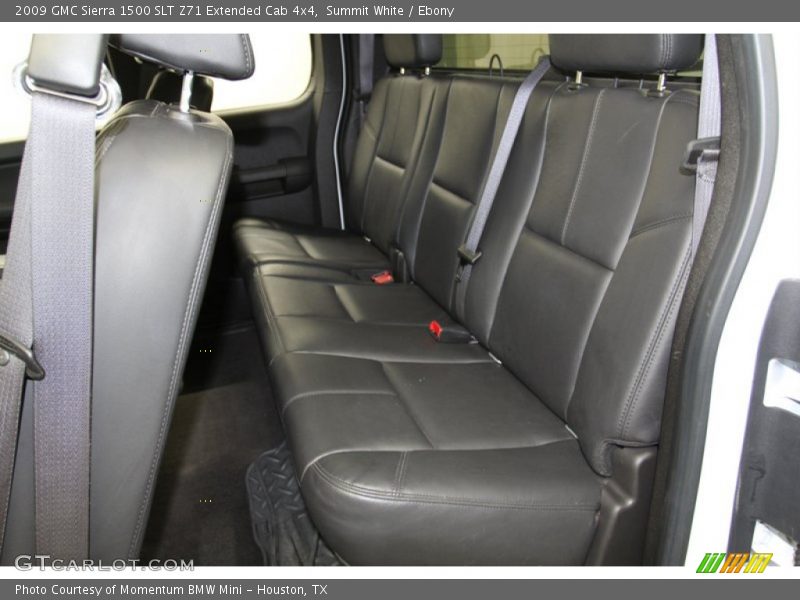 Rear Seat of 2009 Sierra 1500 SLT Z71 Extended Cab 4x4