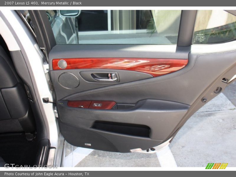 Mercury Metallic / Black 2007 Lexus LS 460