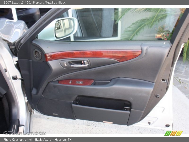 Mercury Metallic / Black 2007 Lexus LS 460