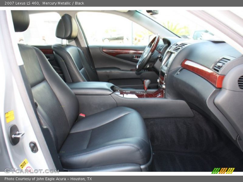 Mercury Metallic / Black 2007 Lexus LS 460