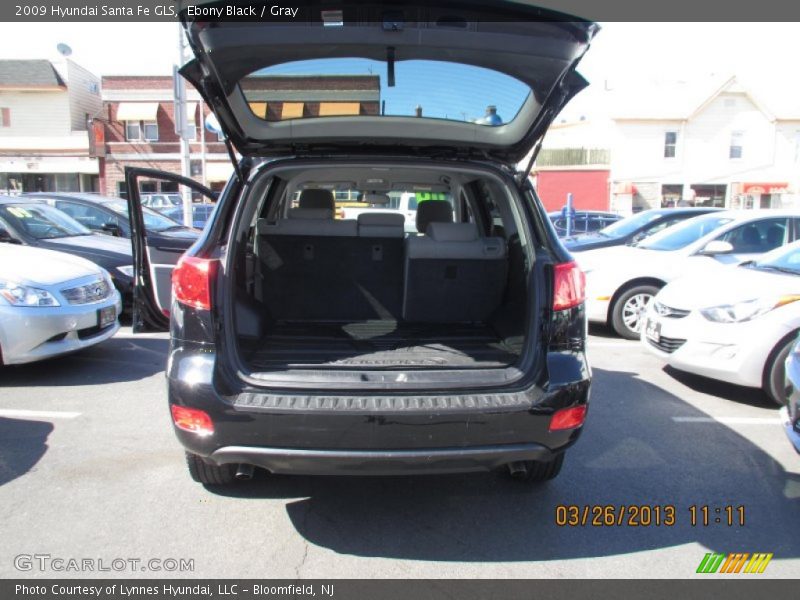 Ebony Black / Gray 2009 Hyundai Santa Fe GLS