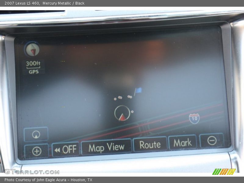 Mercury Metallic / Black 2007 Lexus LS 460