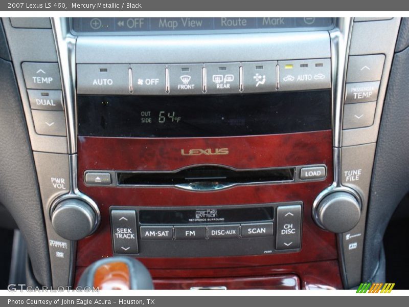 Mercury Metallic / Black 2007 Lexus LS 460