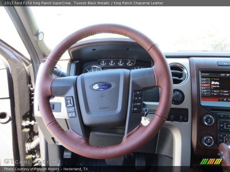Tuxedo Black Metallic / King Ranch Chaparral Leather 2013 Ford F150 King Ranch SuperCrew
