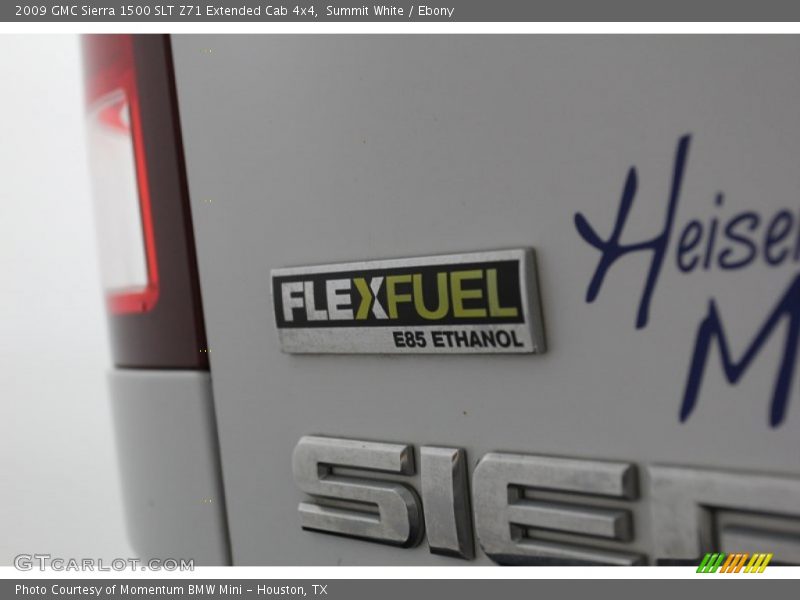 Summit White / Ebony 2009 GMC Sierra 1500 SLT Z71 Extended Cab 4x4