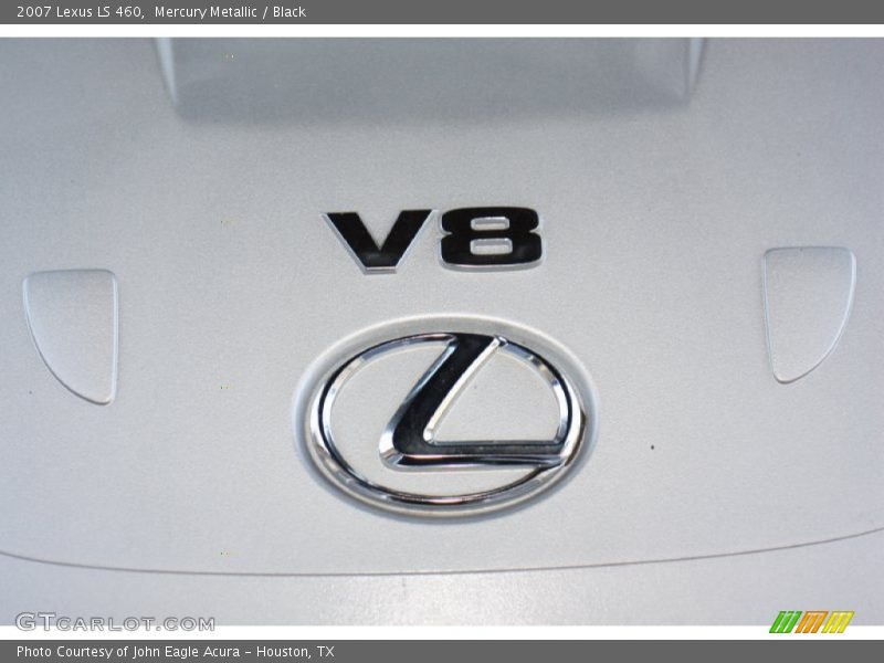Mercury Metallic / Black 2007 Lexus LS 460
