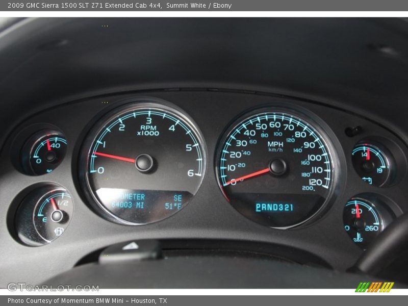  2009 Sierra 1500 SLT Z71 Extended Cab 4x4 SLT Z71 Extended Cab 4x4 Gauges