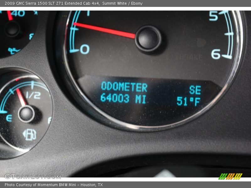Summit White / Ebony 2009 GMC Sierra 1500 SLT Z71 Extended Cab 4x4