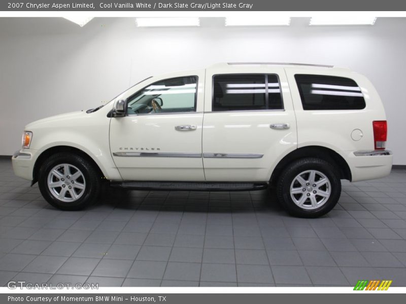 Cool Vanilla White / Dark Slate Gray/Light Slate Gray 2007 Chrysler Aspen Limited