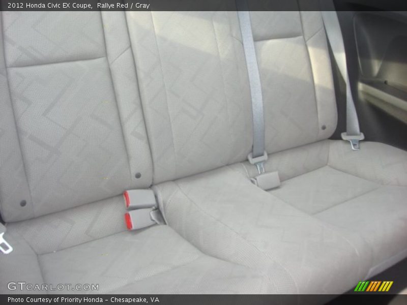 Rallye Red / Gray 2012 Honda Civic EX Coupe