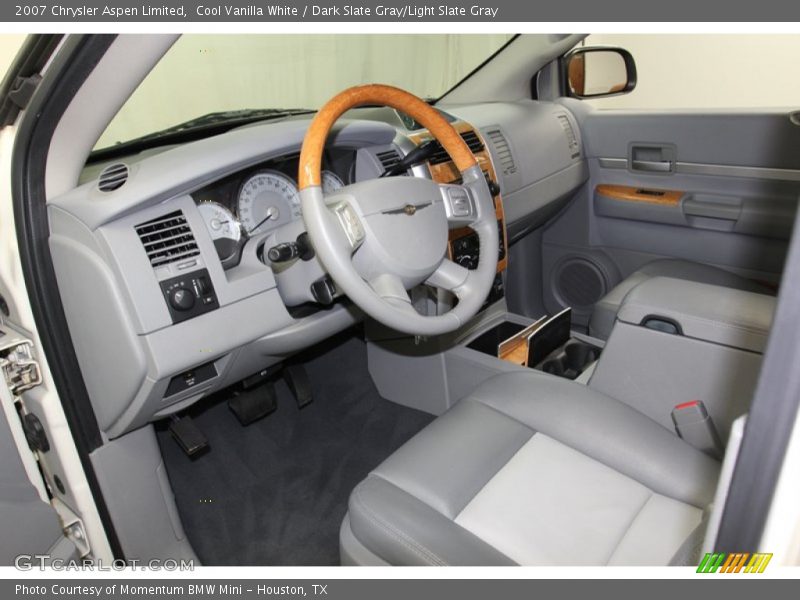 Cool Vanilla White / Dark Slate Gray/Light Slate Gray 2007 Chrysler Aspen Limited