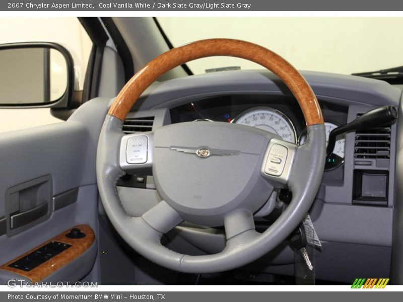 Cool Vanilla White / Dark Slate Gray/Light Slate Gray 2007 Chrysler Aspen Limited