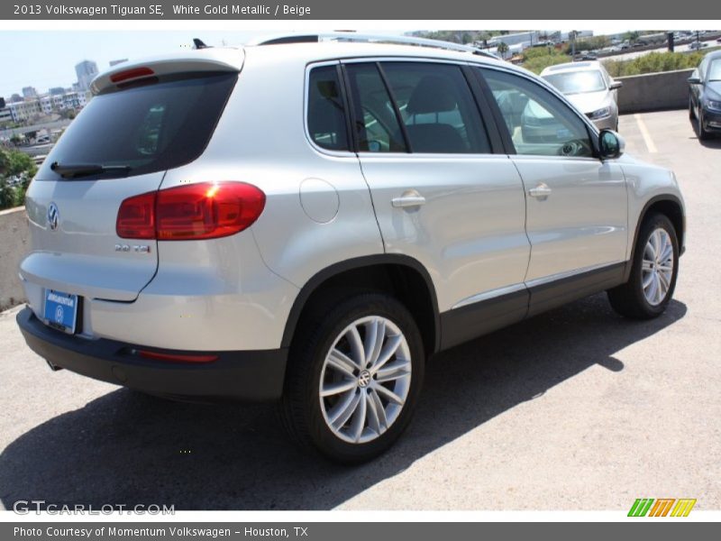 White Gold Metallic / Beige 2013 Volkswagen Tiguan SE