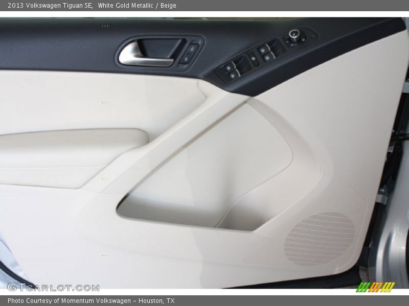 White Gold Metallic / Beige 2013 Volkswagen Tiguan SE