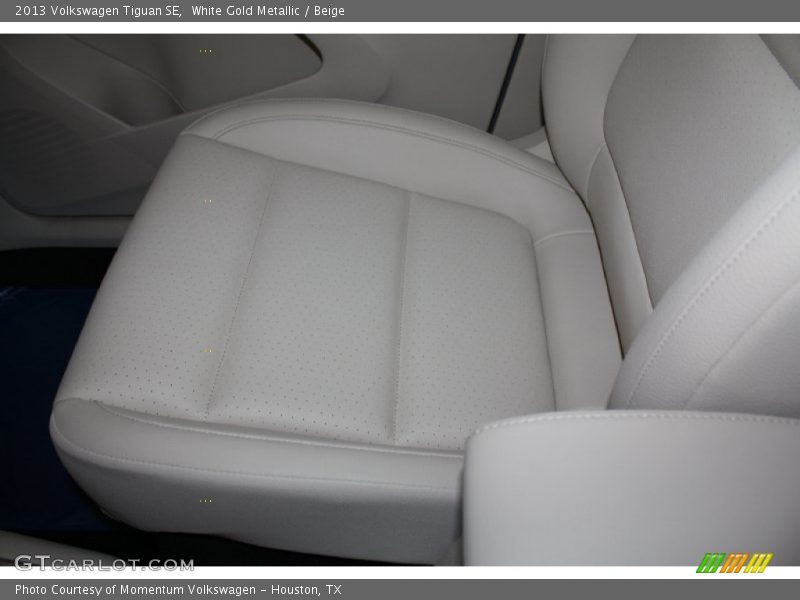 White Gold Metallic / Beige 2013 Volkswagen Tiguan SE