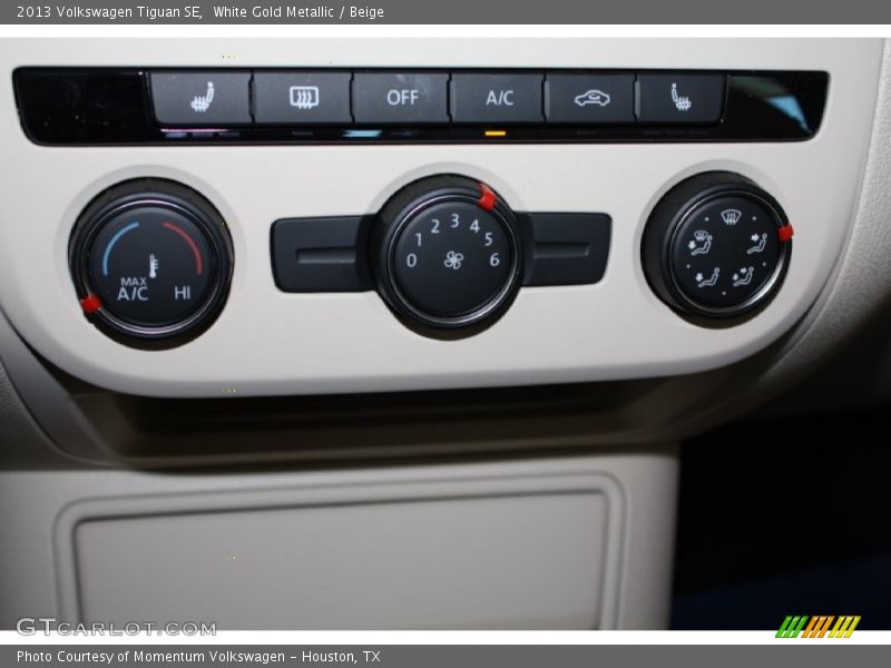 White Gold Metallic / Beige 2013 Volkswagen Tiguan SE