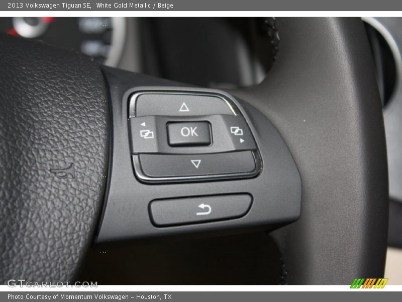 White Gold Metallic / Beige 2013 Volkswagen Tiguan SE