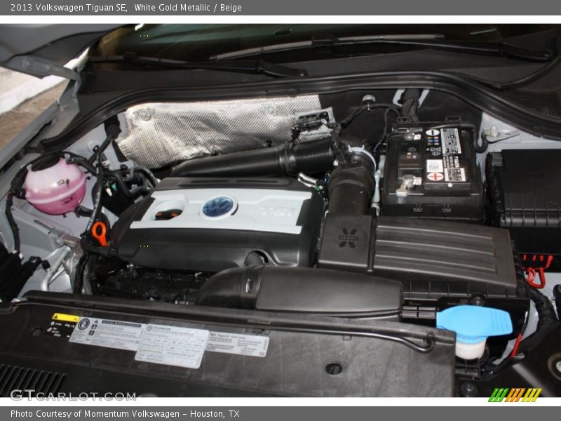 White Gold Metallic / Beige 2013 Volkswagen Tiguan SE