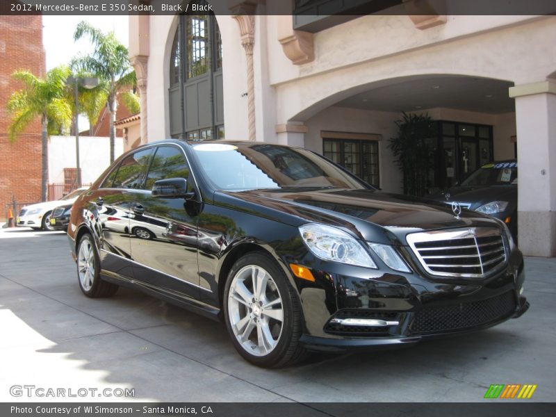 Black / Black 2012 Mercedes-Benz E 350 Sedan