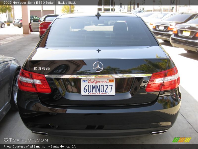 Black / Black 2012 Mercedes-Benz E 350 Sedan