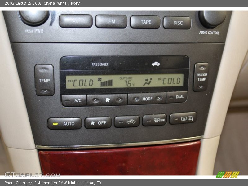 Controls of 2003 ES 300