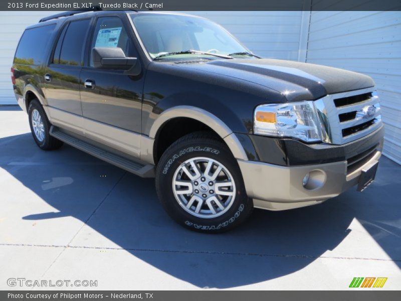 Tuxedo Black / Camel 2013 Ford Expedition EL XLT