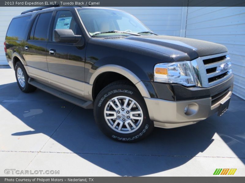 Tuxedo Black / Camel 2013 Ford Expedition EL XLT