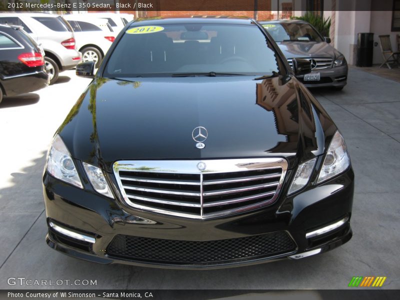 Black / Black 2012 Mercedes-Benz E 350 Sedan