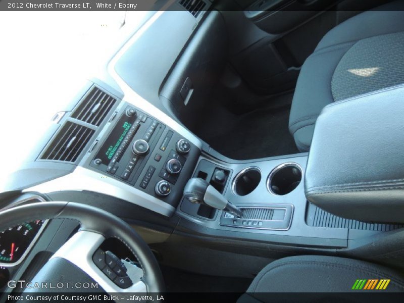 White / Ebony 2012 Chevrolet Traverse LT